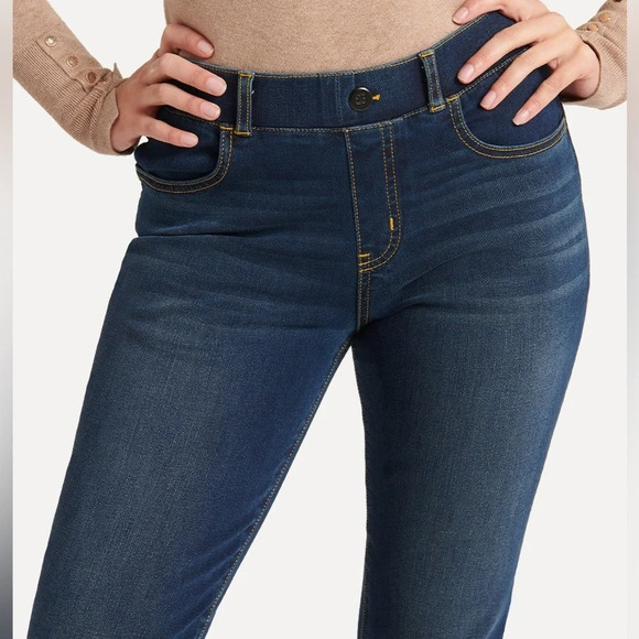 Betabrand Straight Leg 4 Pocket Yoga Denim in Dark Vintage Wash - NWOT - Small - Picture 2 of 8